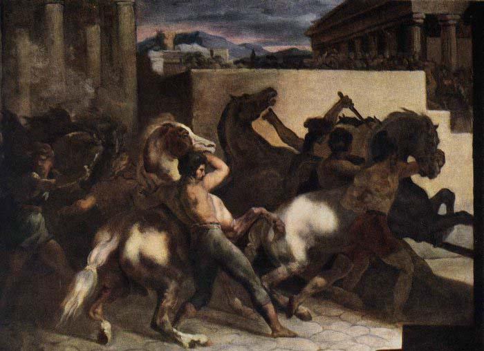 Theodore Gericault Riderless Horse Races oil painting image